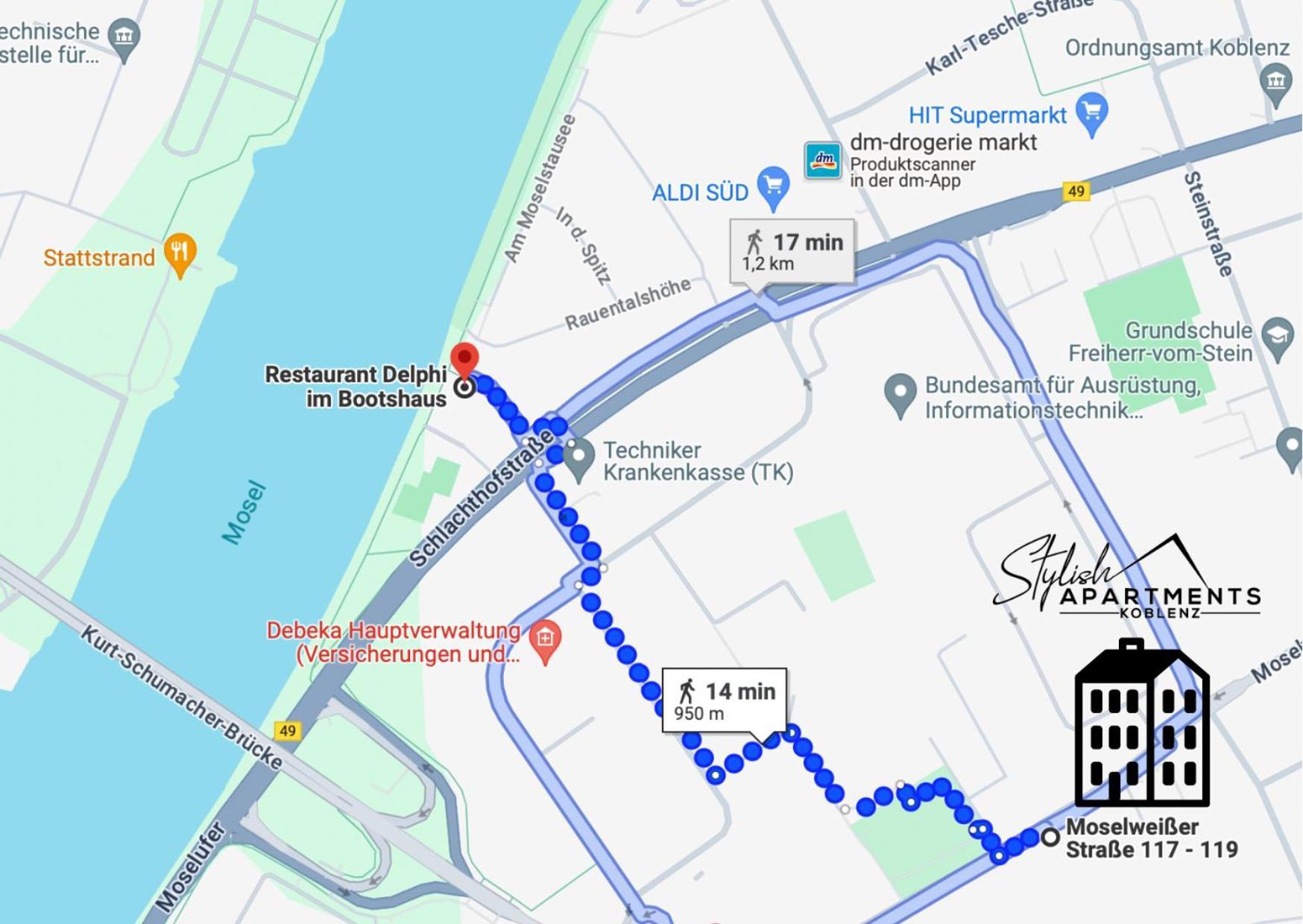 Modern Apartment - Fuer Freunde & Familien, Stadtnah, Parkplatz, E-Ladestation, Gitterbox Fuer Fahrraeder, Fitnessstudio, Digitale Gaestemappe Mit Restaurant- Und Unternehmenstipps Кобленц Екстериор снимка