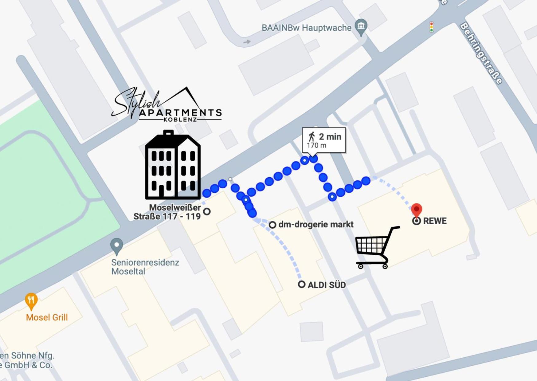 Modern Apartment - Fuer Freunde & Familien, Stadtnah, Parkplatz, E-Ladestation, Gitterbox Fuer Fahrraeder, Fitnessstudio, Digitale Gaestemappe Mit Restaurant- Und Unternehmenstipps Кобленц Екстериор снимка
